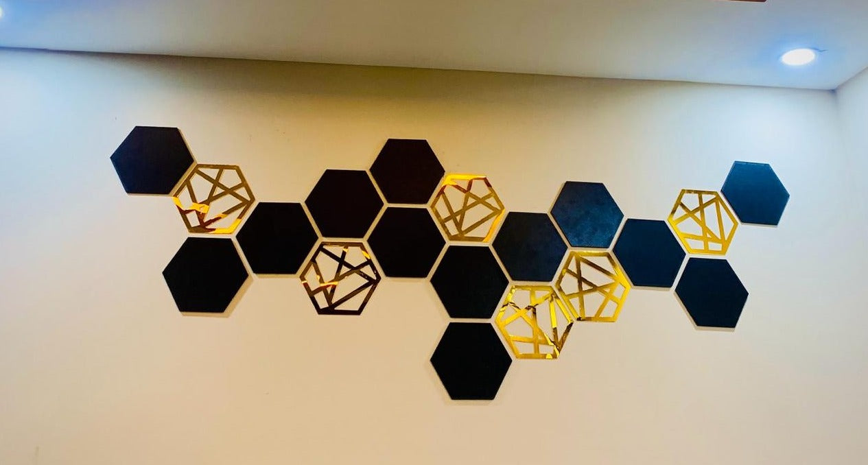 Hexagon Acrylic Decor Mirrors (Premium Sizes)