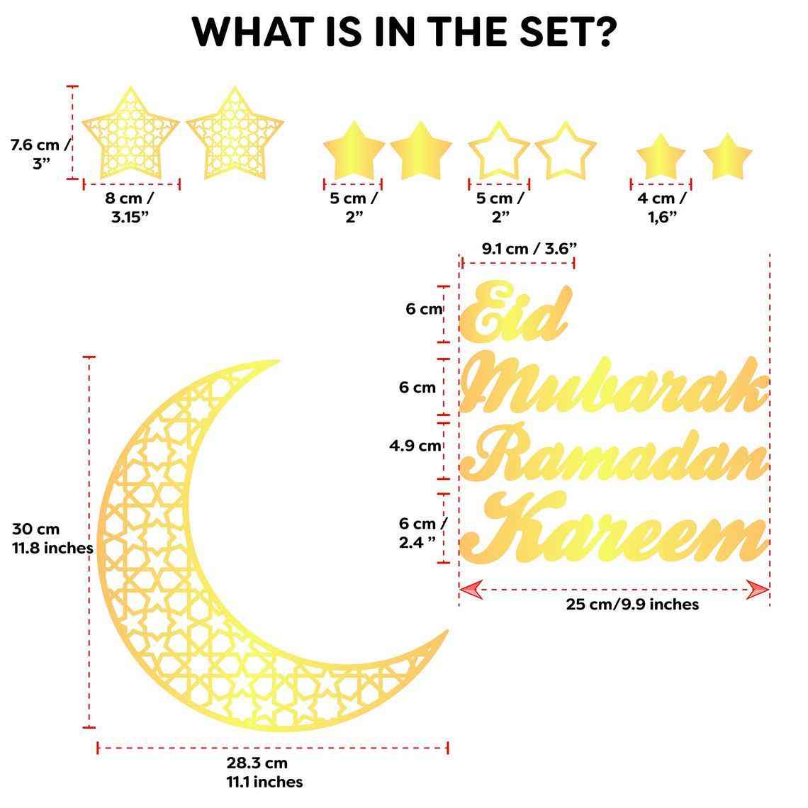 Acrylic Ramadan Kareem Eid Mubarak