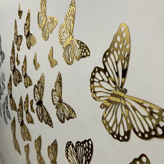 2024 Style Acrylic Mirror butterflies set